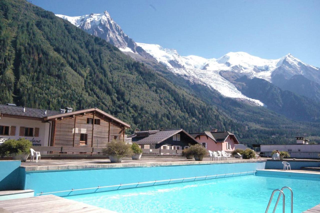 Modern Studio With Mont Blanc View And Pool Chamonix Mont Blanc Exterior foto