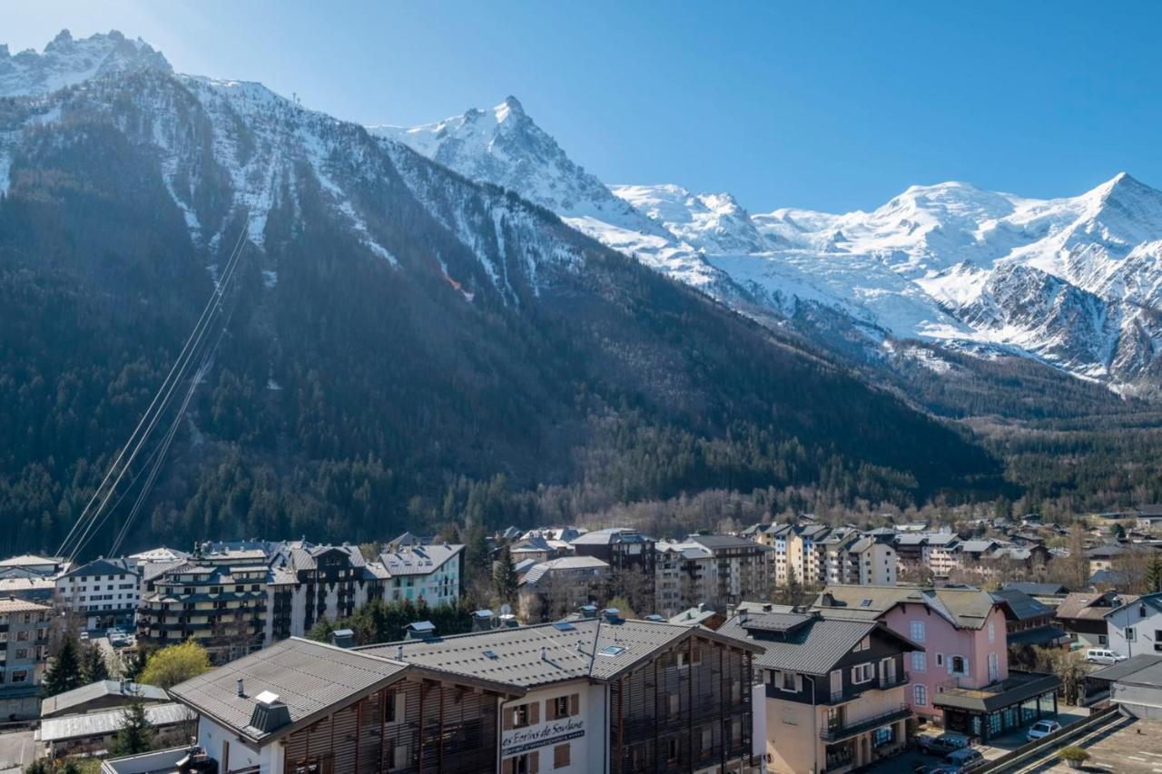Modern Studio With Mont Blanc View And Pool Chamonix Mont Blanc Exterior foto
